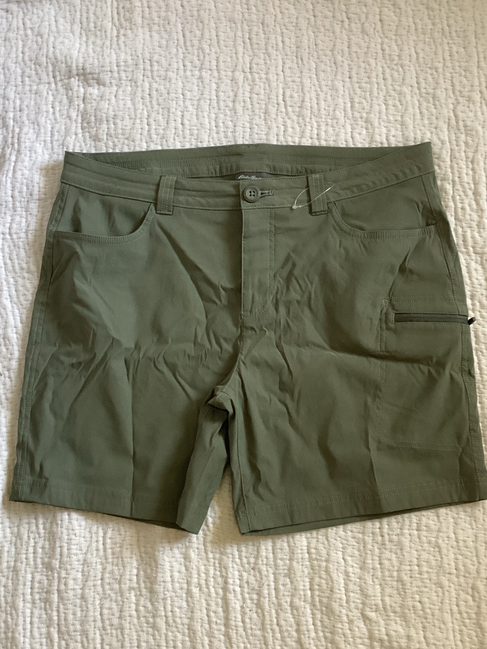 Eddie Bauer Olive Green Active Stretch Hybrid Shorts